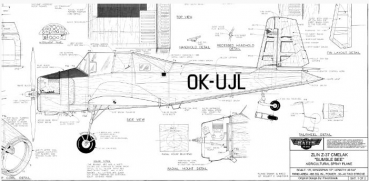 Zlin Z-37 Cmelak Plans